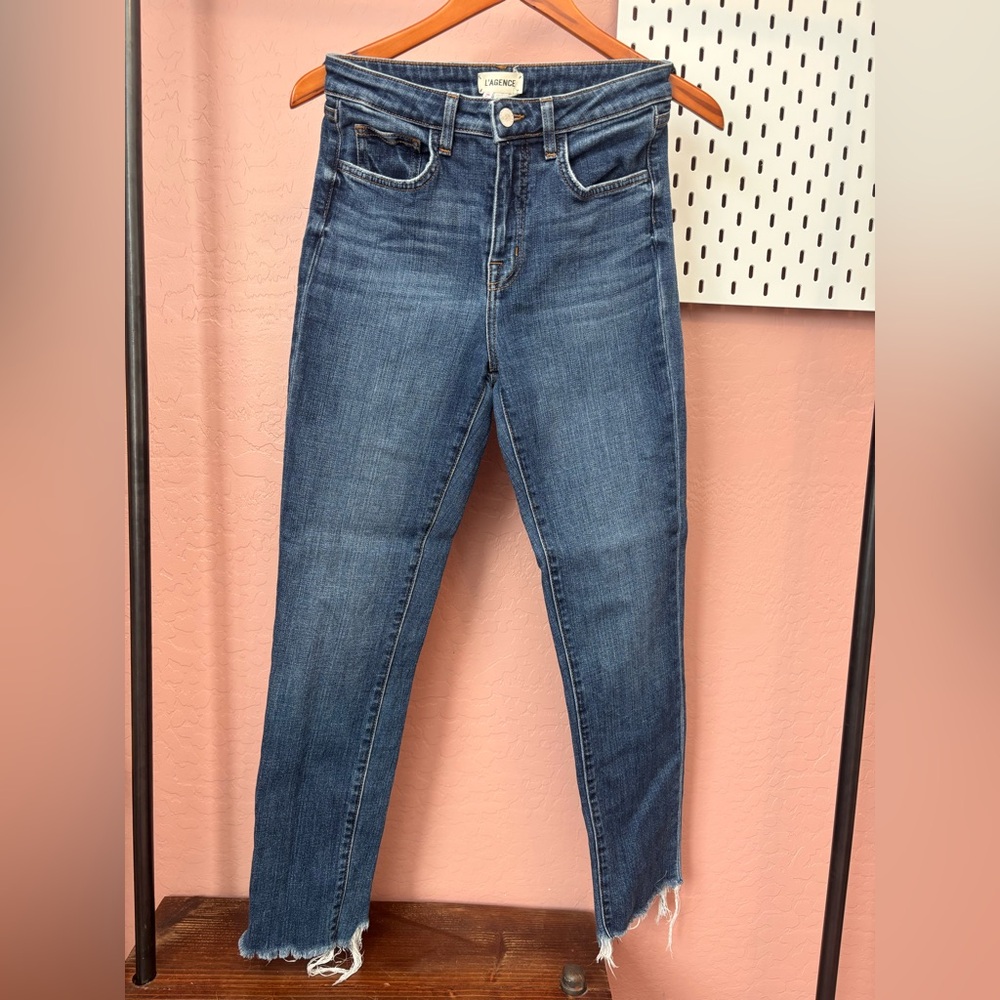 L'AGENCE Dark Blue Skinny Jeans
